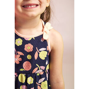 Vestido sin mangas estampado floral para bebé niña 