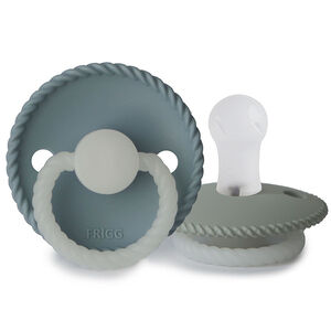 Chupete de silicona FRIGG Night fosforescente azul piedra y salvia talla 2 