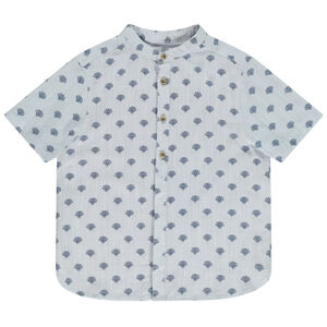 Camisa manga corta estampado palmeras para bebé niño 