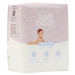 Lote de 10 protectores desechables para cambiador 60 x 60 cm 