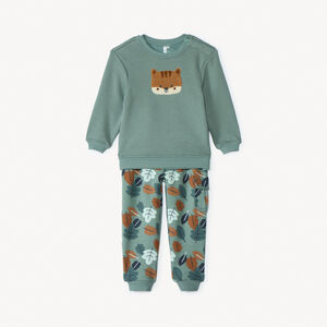 Conjunto de chándal de felpa con forro para bebé niño 