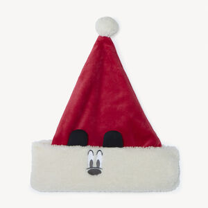 Gorro de Navidad de terciopelo Mickey Disney para niño 