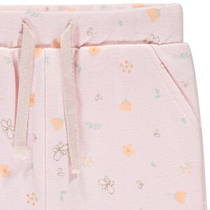 Chándal de felpa con estampado brillante para niña bebé 