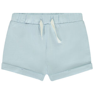 Short uni con cintura elástica para niña bebé 