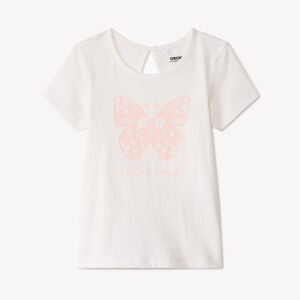 Camiseta de manga corta con estampado fantasía para bebé niña 