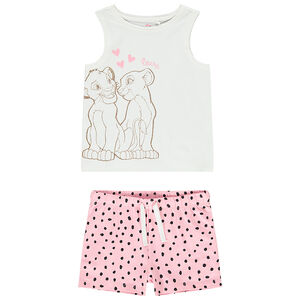 Pijama de tirantes y short El Rey León para niña 