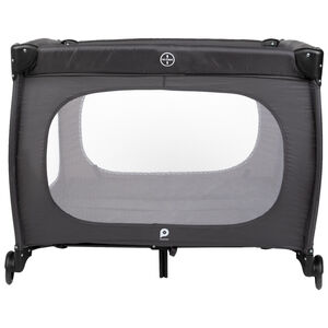 Parque de madera plegable antracita 