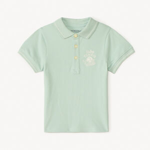 Polo de manga corta con bordado de tenis para bebé niño 