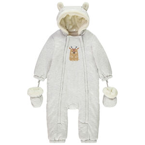 Pelele estampado reno para bebé niño con acabados diferentes según la edad 