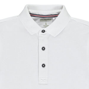 Polo liso de manga corta de algodón para niño 