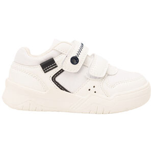 Zapatillas deportivas blancas con doble velcro para niño 