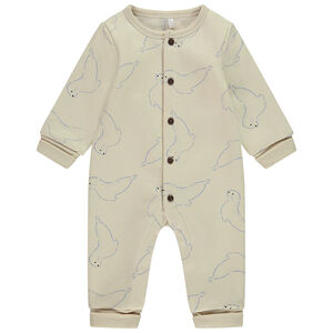Combinaison larga evolutiva estampada de focas para bebé 