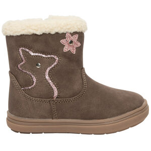 Botines forrados sherpa con estampado de ciervo para niña bebé 