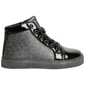 Botines plateados y charol para niña 