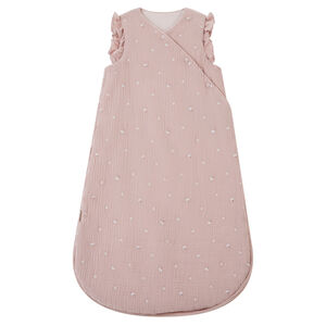 Pelele bordado en doble gasa TOG 2 Promenade Bucolique rosa 