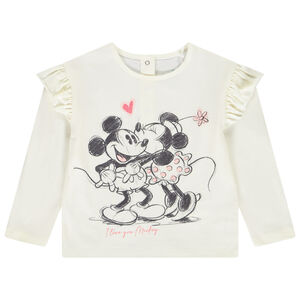 Camiseta manga larga Mickey y Minnie Disney para bebé niña 