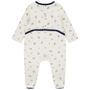 Pack de 2 peleles con motivos marinos para bebé niño con aberturas diferentes según la edad 