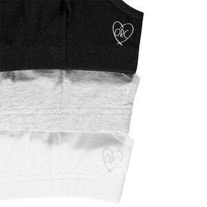 Pack de 3 sujetadores lisos para niña 